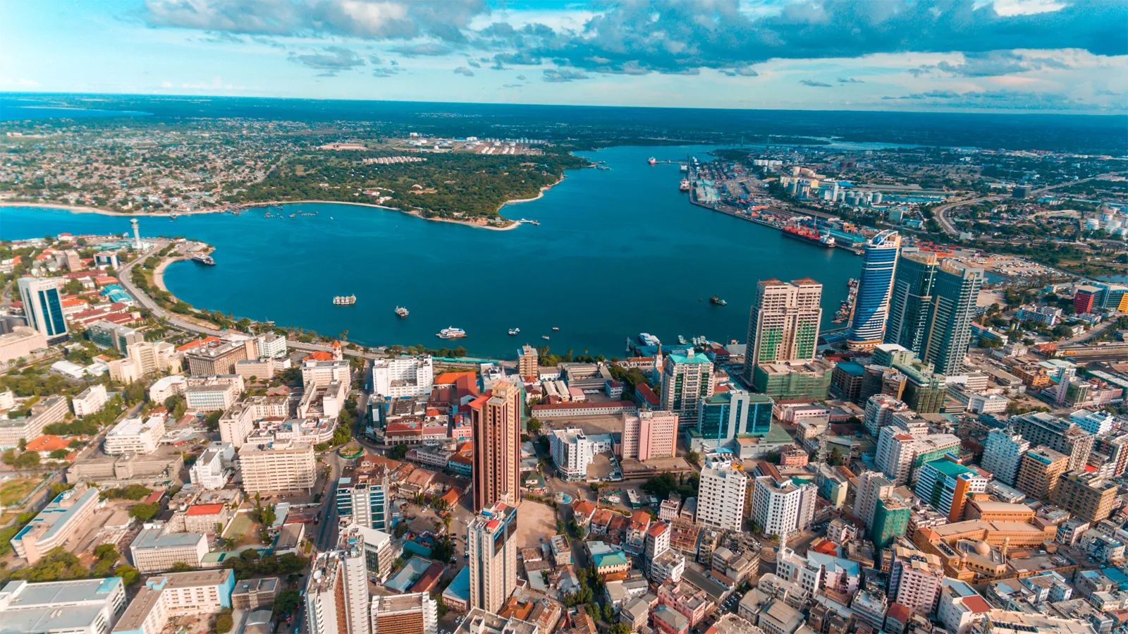 Dar es Salaam city skyline